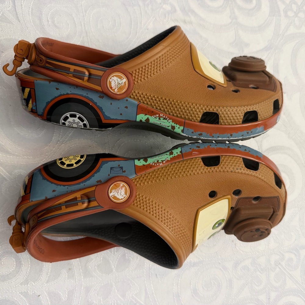 CARS Mater Brown Kids' Character Clog Shoes Fun Car Design Woman 5 | Boy 3 - Picture 6 of 14